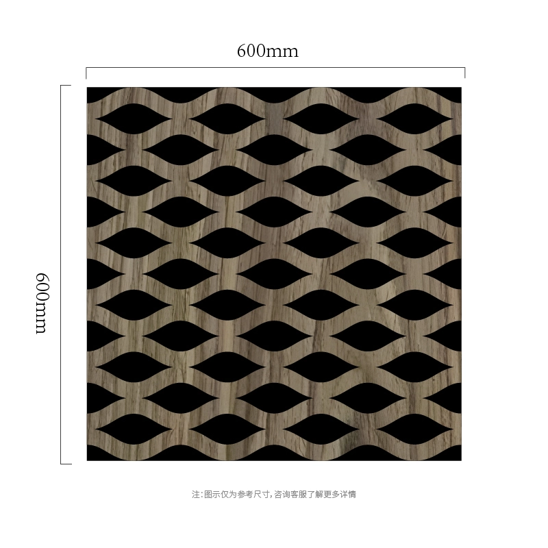 Eye Weave Lattice MDF-on-PET akustinen seinäpaneeli