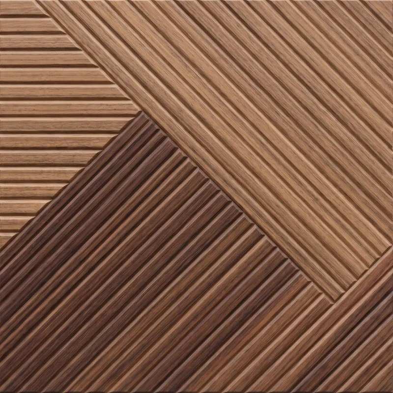 Wonear 3D UV-painettu uritettu PET-kaksisävyinen pähkinäpaneeli Wonear 3D UV-painettu uritettu PET-kaksisävyinen pähkinäpaneeli